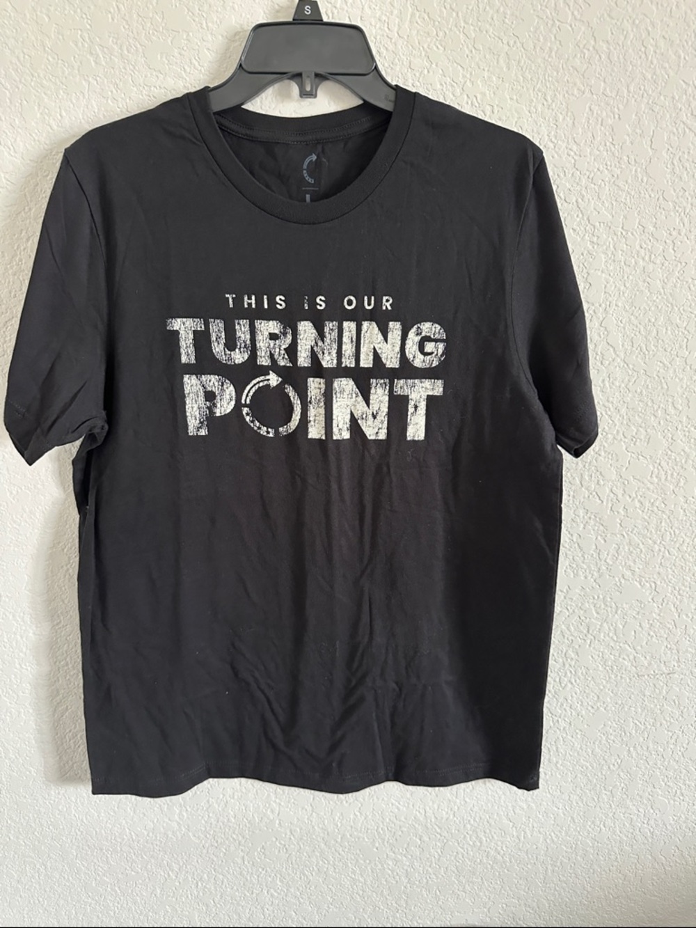 Black 'Turning Point' Graphic Tee - Men's Short Sleeve NWOT